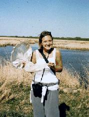 Chritine Rice with her dragonflies
