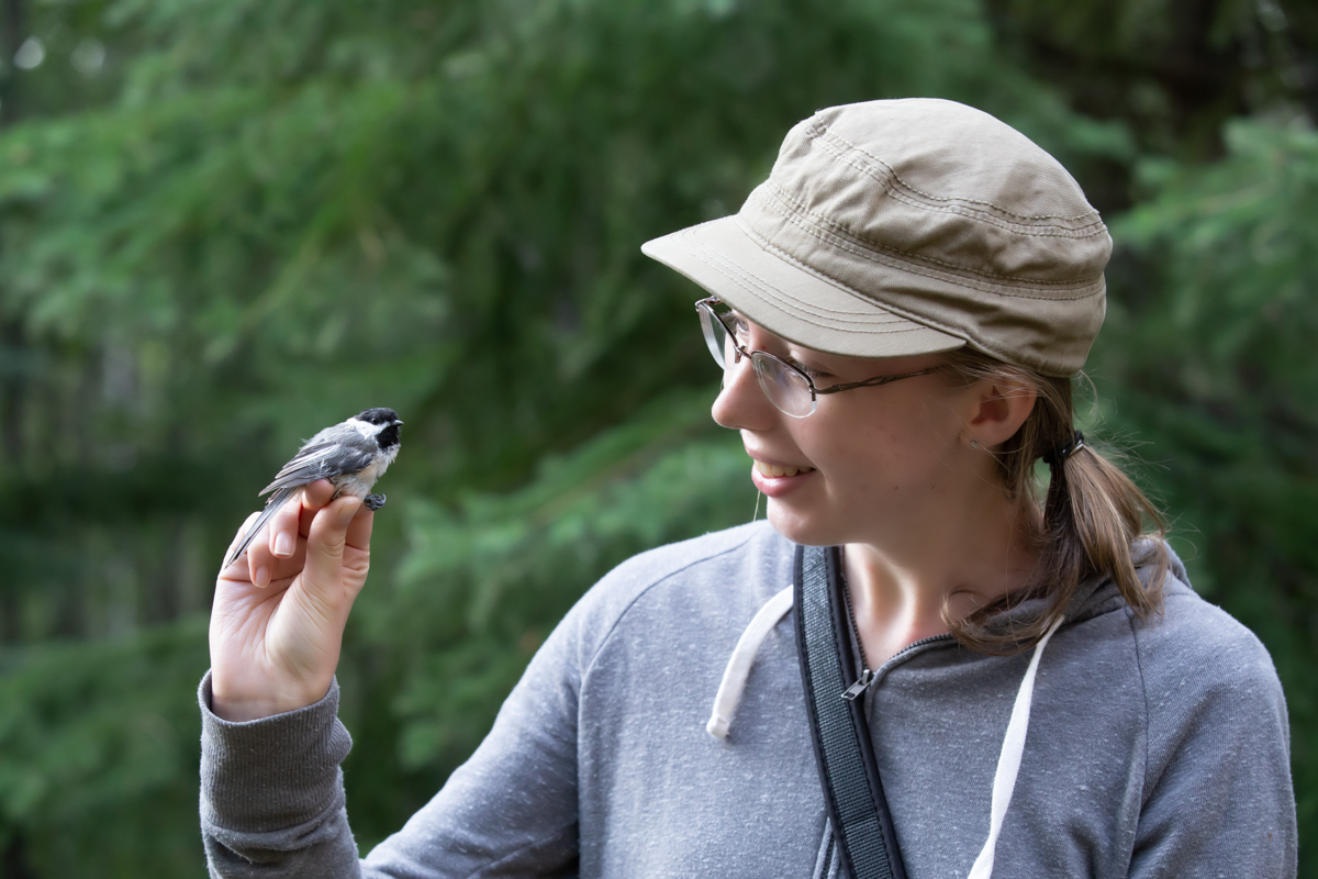 Cherish (YO) with Chickadee